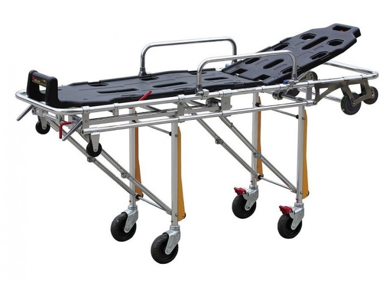 YDC-3A Med-Mos Тележка-каталка два уровня (алюминий) для автомобилей скорой помощи