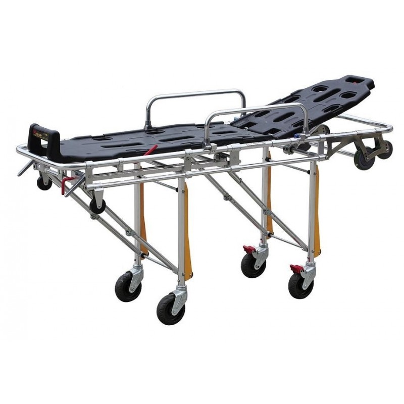 YDC-3A Med-Mos Тележка-каталка два уровня (алюминий) для автомобилей скорой помощи