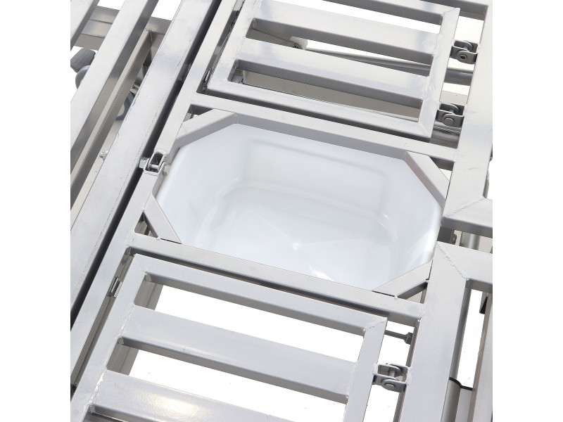 Кровать электрическая Med-Mos DB-11А (МЕ-5248Н-01) Алюм. с боковым переворачиванием, туалетным устройством и функцией «кардиокресло»