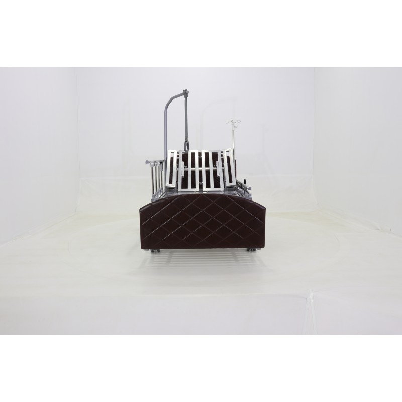 Кровать электрическая Med-Mos DB-11А (МЕ-5228Н-00) темный стандарт с боковым переворачиванием, туалетным устройством и функцией «кардиокресло»