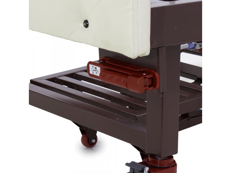 Кровать механическая Med-Mos YG-6 (MM-2124Н-11) ,белый премиум с туалетным устройством и функцией «кардиокресло»