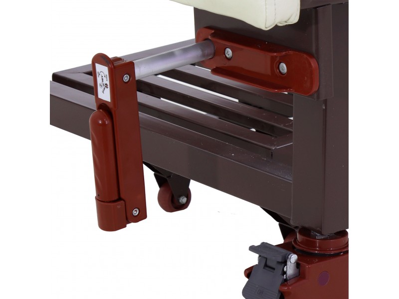 Кровать механическая Med-Mos YG-6 (MM-2124Н-11) ,белый премиум с туалетным устройством и функцией «кардиокресло»