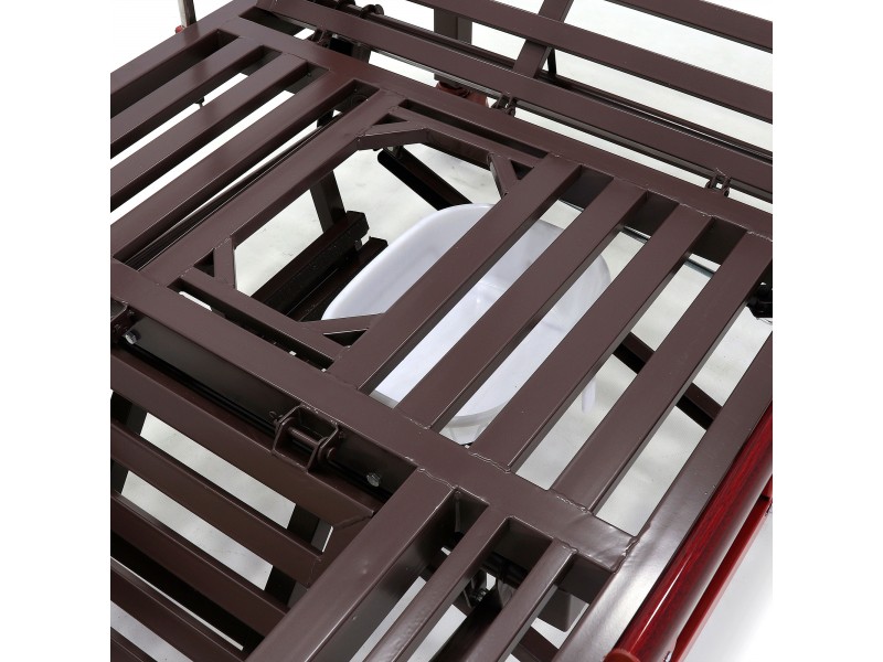 Кровать механическая Med-Mos YG-6 (MM-2124Н-11) ,белый премиум с туалетным устройством и функцией «кардиокресло»