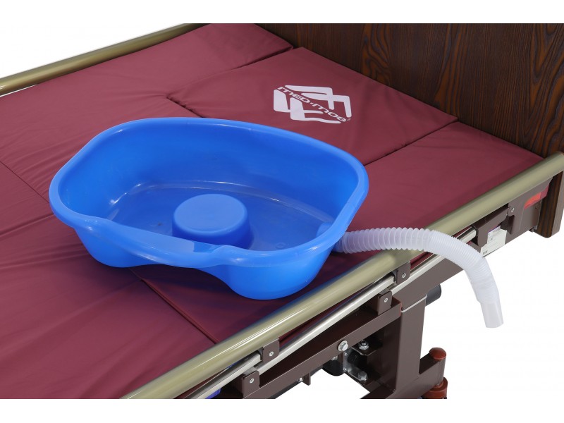 Кровать электрическая Med-Mos DB-11А (МЕ-5228Н-10) ЛДСП Венге с боковым переворачиванием, туалетным устройством и функцией «кардиокресло»