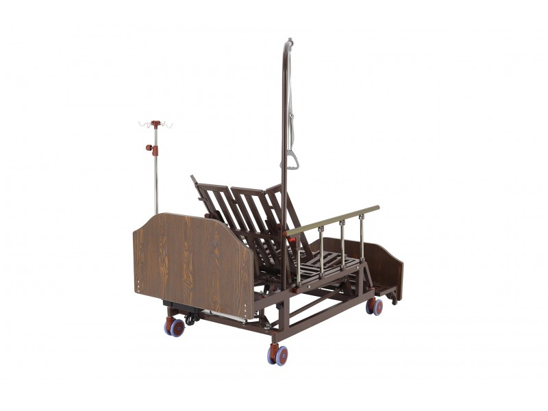Кровать электрическая Med-Mos DB-11А (МЕ-5228Н-10) ЛДСП Венге с боковым переворачиванием, туалетным устройством и функцией «кардиокресло»
