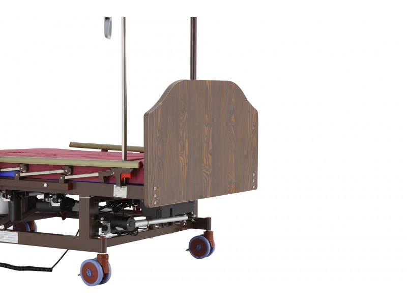 Кровать электрическая Med-Mos DB-11А (МЕ-5228Н-10) ЛДСП Венге с боковым переворачиванием, туалетным устройством и функцией «кардиокресло»