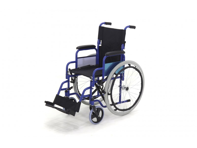 Кресло-коляска механическая Med-Mos FS909 (46 см)СТАЛЬ