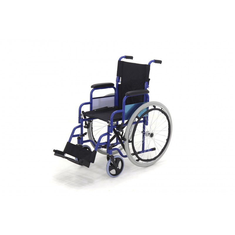 Кресло-коляска механическая Med-Mos FS909 (46 см)СТАЛЬ