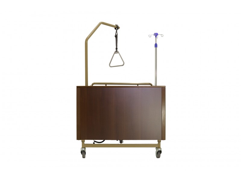 Кровать электрическая Med-Mos YG-1 5 функций   (КЕ-4024М-21) коричневые ограждения