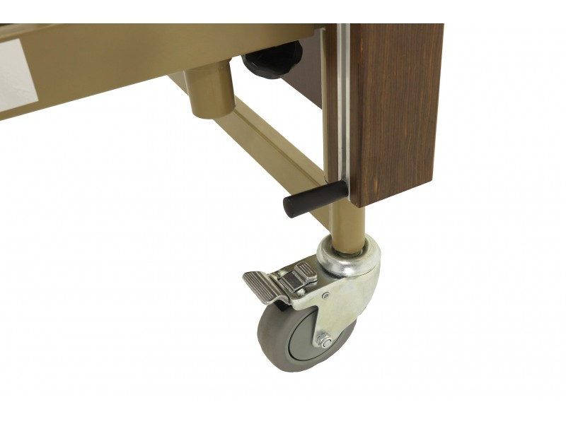 Кровать электрическая Med-Mos YG-1 5 функций   (КЕ-4024М-21) коричневые ограждения