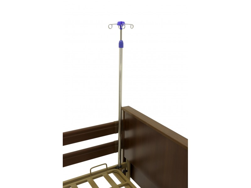 Кровать электрическая Med-Mos YG-1 5 функций   (КЕ-4024М-21) коричневые ограждения