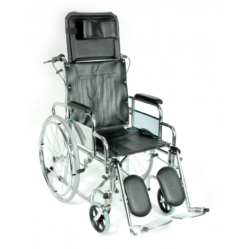 Кресло-коляска механическая Med-Mos FS954GC (MR-007/41) СТАЛЬ