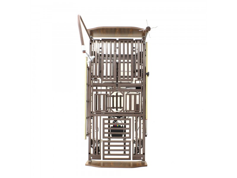 Кровать электрическая Med-Mos YG-3 (МЕ-5228Н-13)  ЛДСП Венге с боковым переворачиванием, туалетным устройством и функцией «кардиокресло»