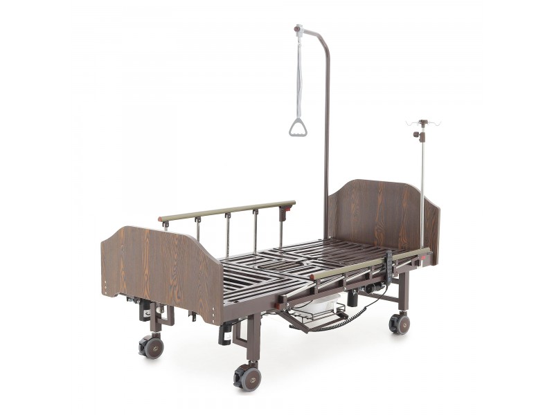 Кровать электрическая Med-Mos YG-3 (МЕ-5228Н-13)  ЛДСП Венге с боковым переворачиванием, туалетным устройством и функцией «кардиокресло»