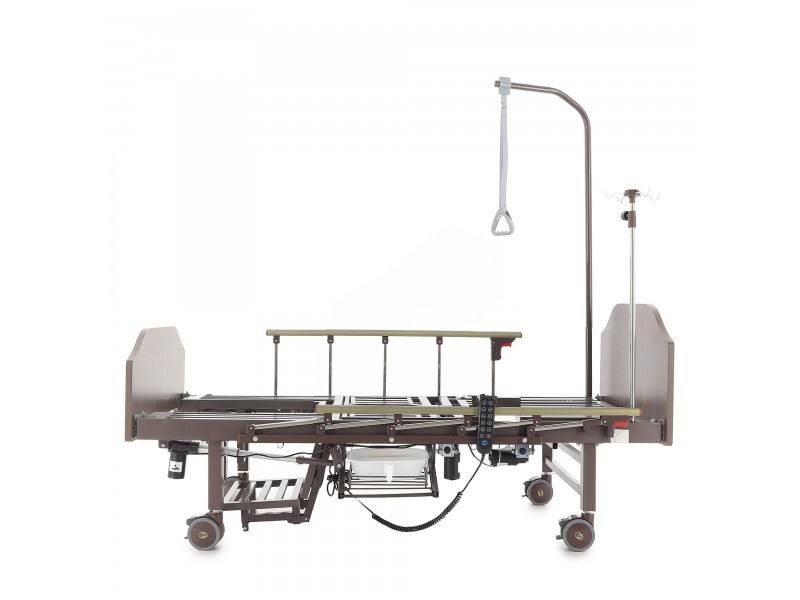 Кровать электрическая Med-Mos YG-3 (МЕ-5228Н-13)  ЛДСП Венге с боковым переворачиванием, туалетным устройством и функцией «кардиокресло»