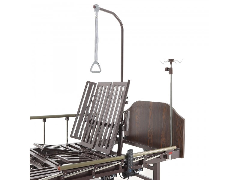 Кровать электрическая Med-Mos YG-3 (МЕ-5228Н-13)  ЛДСП Венге с боковым переворачиванием, туалетным устройством и функцией «кардиокресло»