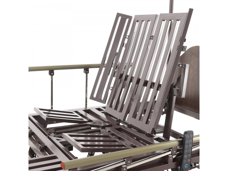 Кровать электрическая Med-Mos YG-3 (МЕ-5228Н-13)  ЛДСП Венге с боковым переворачиванием, туалетным устройством и функцией «кардиокресло»