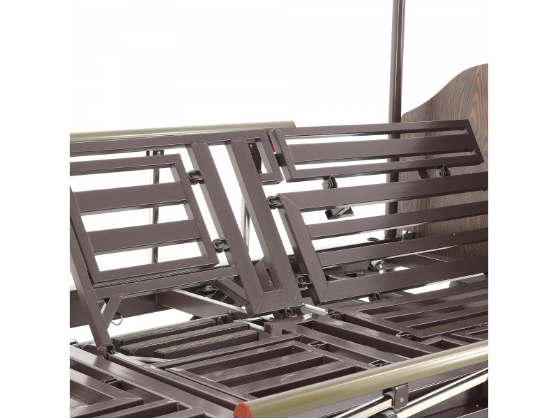 Кровать электрическая Med-Mos YG-3 (МЕ-5228Н-13)  ЛДСП Венге с боковым переворачиванием, туалетным устройством и функцией «кардиокресло»