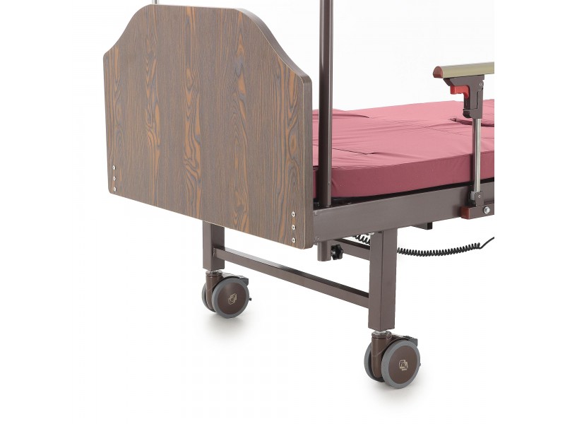 Кровать электрическая Med-Mos YG-3 (МЕ-5228Н-13)  ЛДСП Венге с боковым переворачиванием, туалетным устройством и функцией «кардиокресло»
