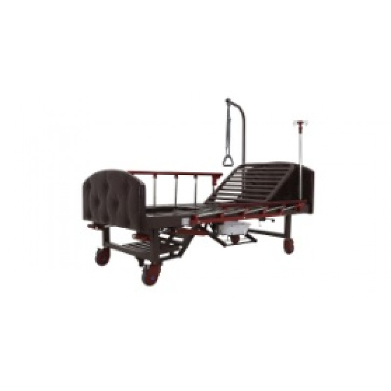 Кровать механическая Med-Mos YG-5 (ММ-5124Н-01) с боковым переворачиванием, туалетным устройством и функцией «кардиокресло»