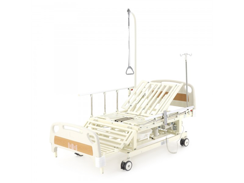 Кровать электрическая Med-Mos DB-11А (МЕ-5218Н-12)  с боковым переворачиванием, туалетным устройством и функцией «кардиокресло» и регулировкой высоты