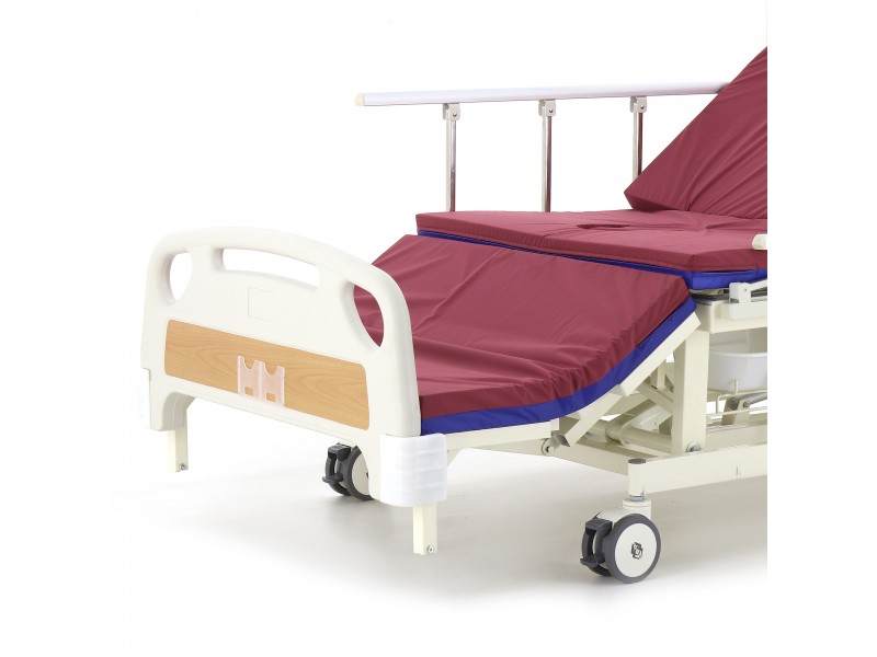 Кровать электрическая Med-Mos DB-11А (МЕ-5218Н-12)  с боковым переворачиванием, туалетным устройством и функцией «кардиокресло» и регулировкой высоты