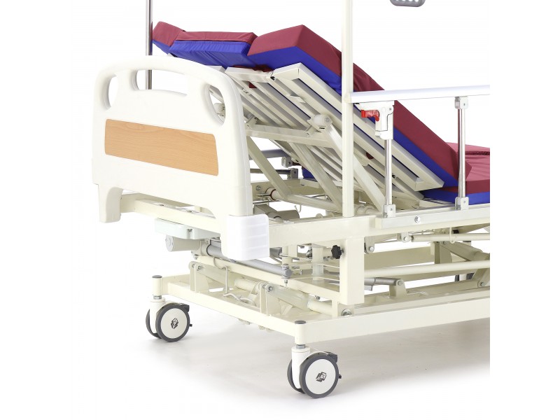 Кровать электрическая Med-Mos DB-11А (МЕ-5218Н-12)  с боковым переворачиванием, туалетным устройством и функцией «кардиокресло» и регулировкой высоты