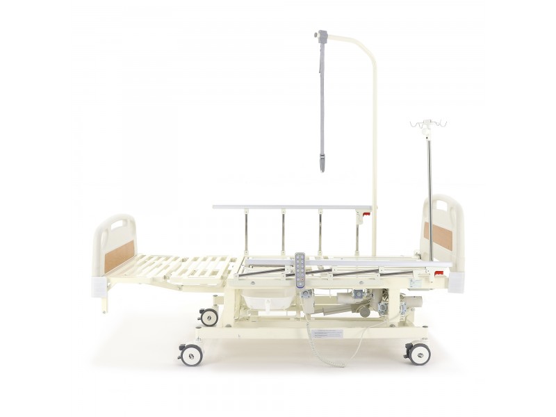 Кровать электрическая Med-Mos DB-11А (МЕ-5218Н-12)  с боковым переворачиванием, туалетным устройством и функцией «кардиокресло» и регулировкой высоты