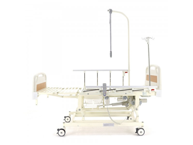 Кровать электрическая Med-Mos DB-11А (МЕ-5218Н-12)  с боковым переворачиванием, туалетным устройством и функцией «кардиокресло» и регулировкой высоты