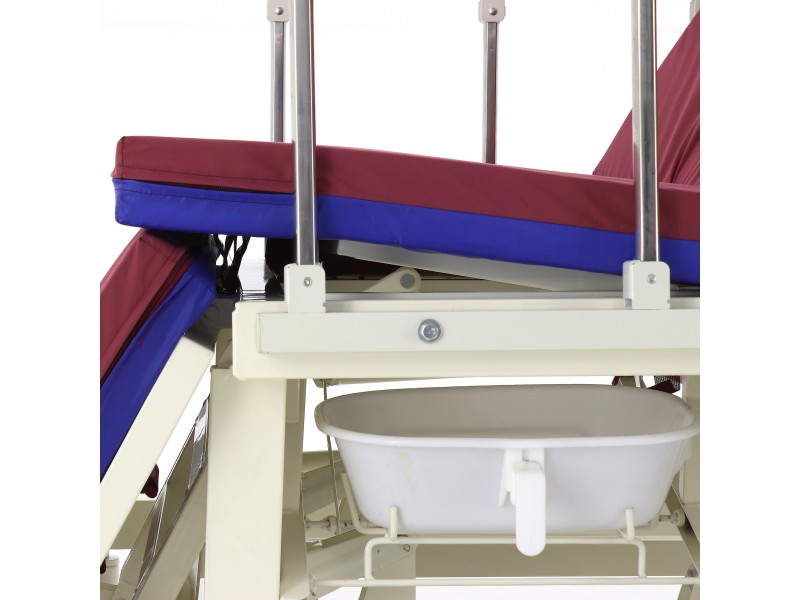 Кровать электрическая Med-Mos DB-11А (МЕ-5218Н-12)  с боковым переворачиванием, туалетным устройством и функцией «кардиокресло» и регулировкой высоты