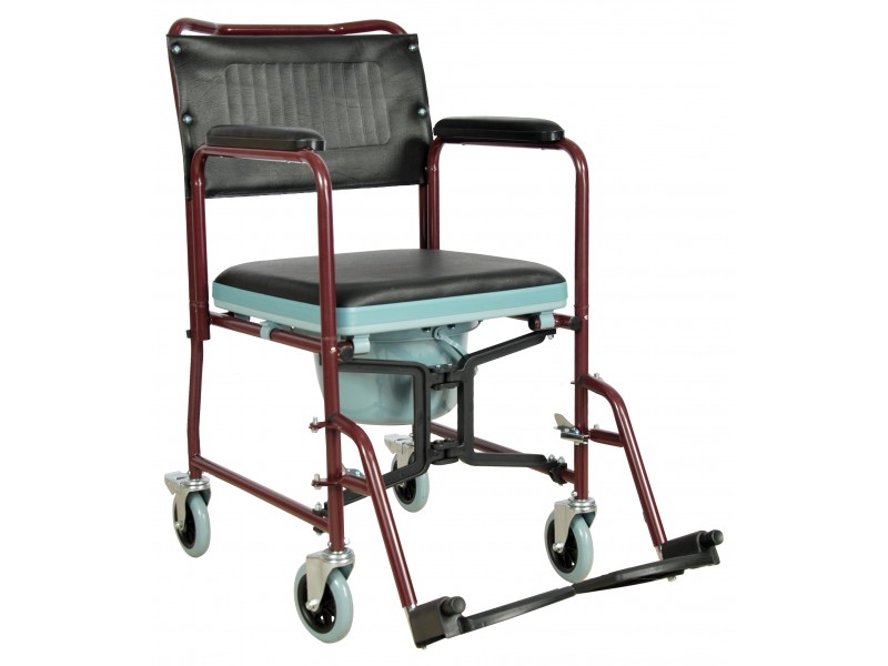 Кресло-коляска механическая Med-Mos FS902C (MK-C012/43) СТАЛЬ