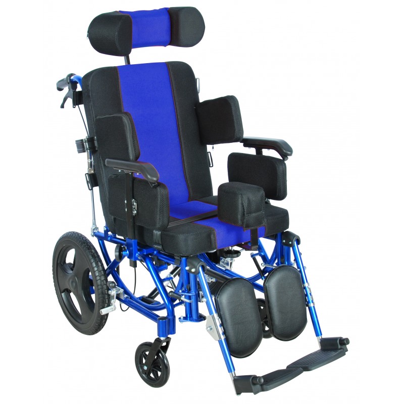 Кресло-коляска механическая Med-Mos FS218LQ (MK-005/46) АЛЮМИНИЙ