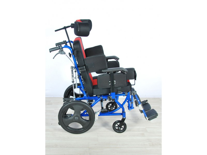 Кресло-коляска механическая Med-Mos FS218LQ (MK-005/41) АЛЮМИНИЙ