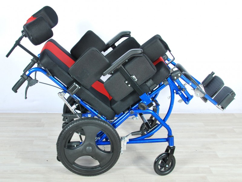 Кресло-коляска механическая Med-Mos FS218LQ (MK-005/41) АЛЮМИНИЙ