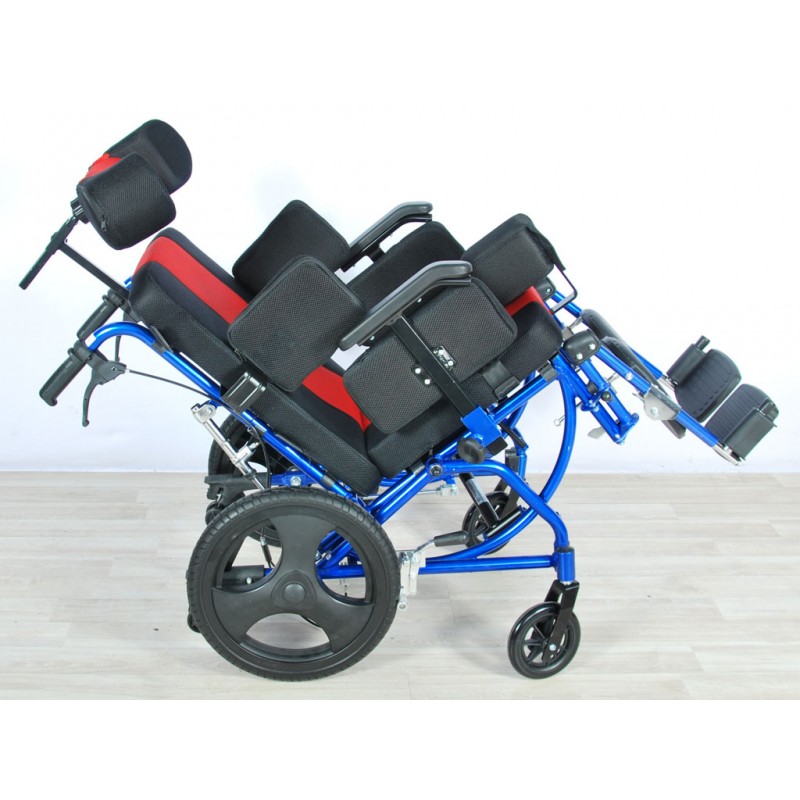 Кресло-коляска механическая Med-Mos FS218LQ (MK-005/41) АЛЮМИНИЙ